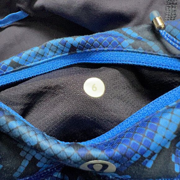 Lululemon Speed Tight IV Ziggy Snake SIZE 6 Pipe Dream Sapphire Blue Legging - Picture 4 of 10
